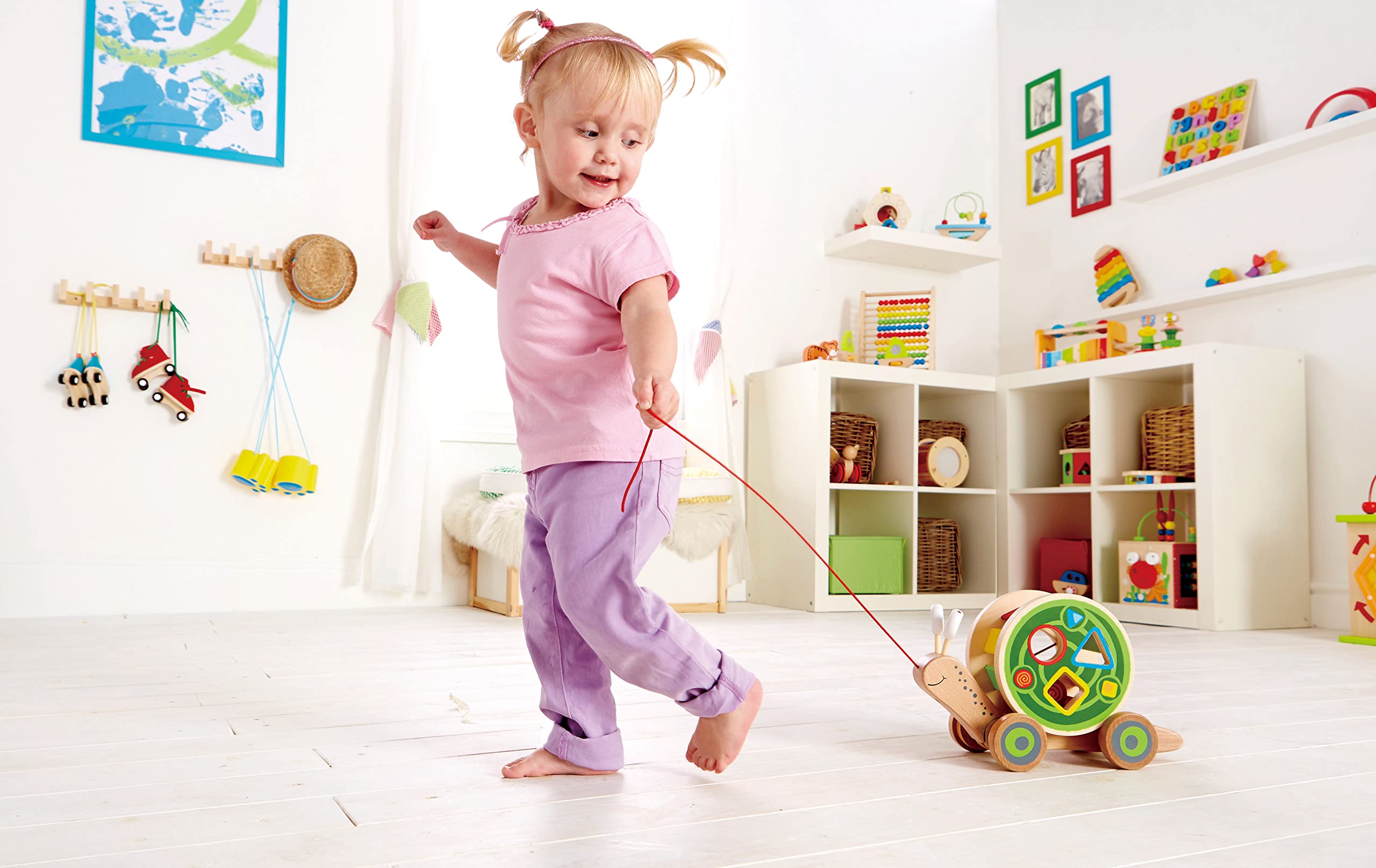 Hape Lumaca trainabile legno 2 in 1 forme incastro 12 mesi
