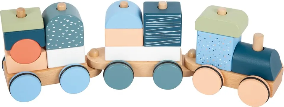 smallfoot Arctic 12449 trenino in legno a incastro