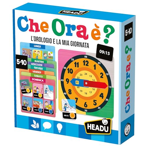 Headu Che Ora È IT57588 gioco educativo orologio 5-10 anni
