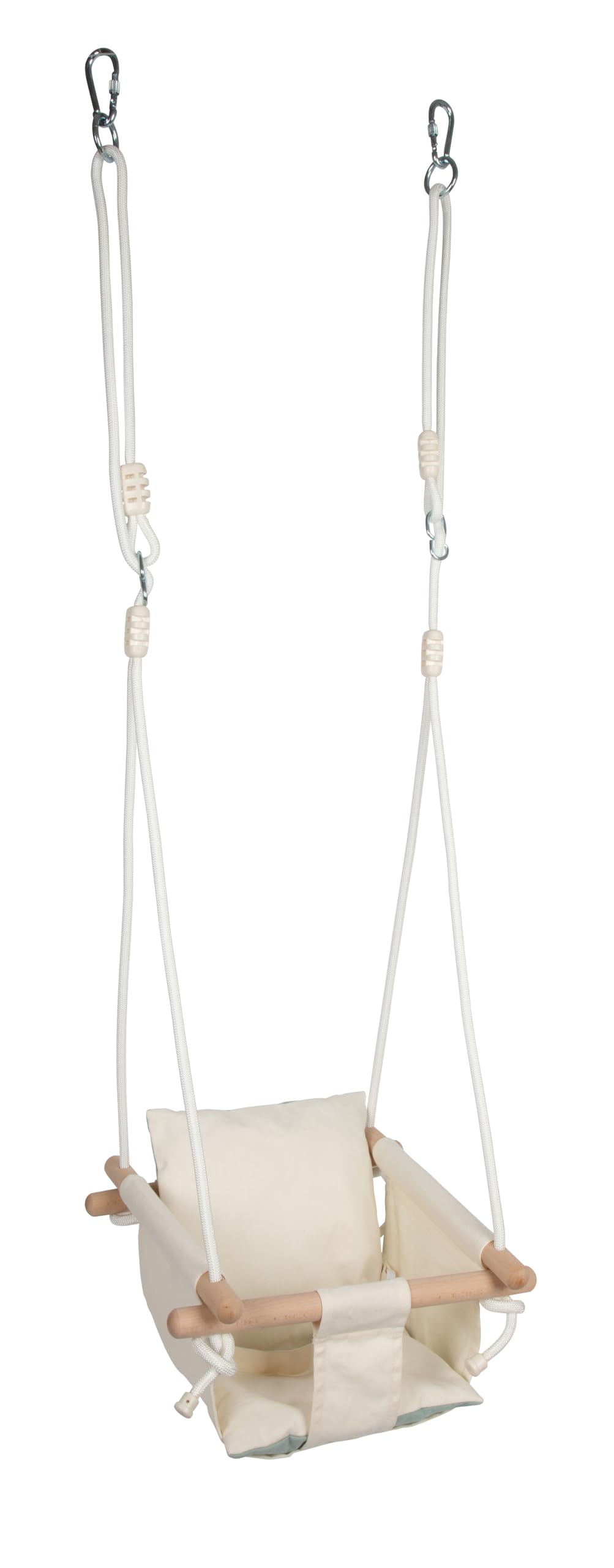 smallfoot 12800 altalena bebè beige con cuscino