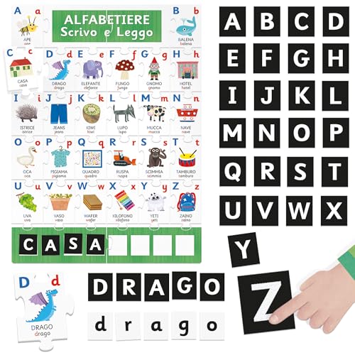 Headu Alfabetiere Scrivo e Leggo gioco tattile 3-6 anni