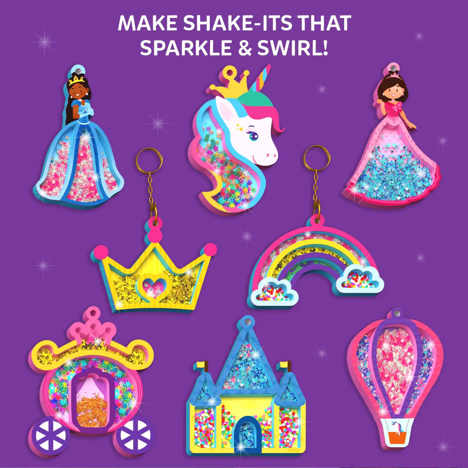 Skillmatics Shake-its Unicorns & Princesses kit unicorni 4-9 anni
