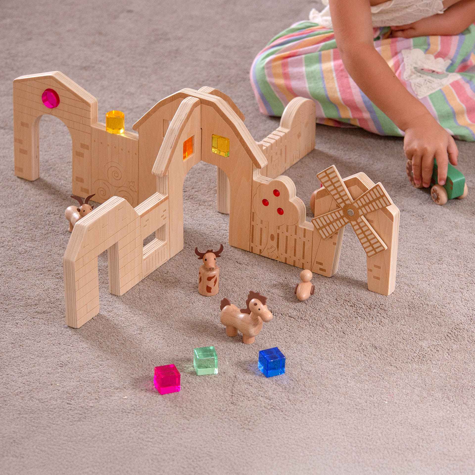 Tickit Farm Discovery divisori fattoria legno 2 pezzi