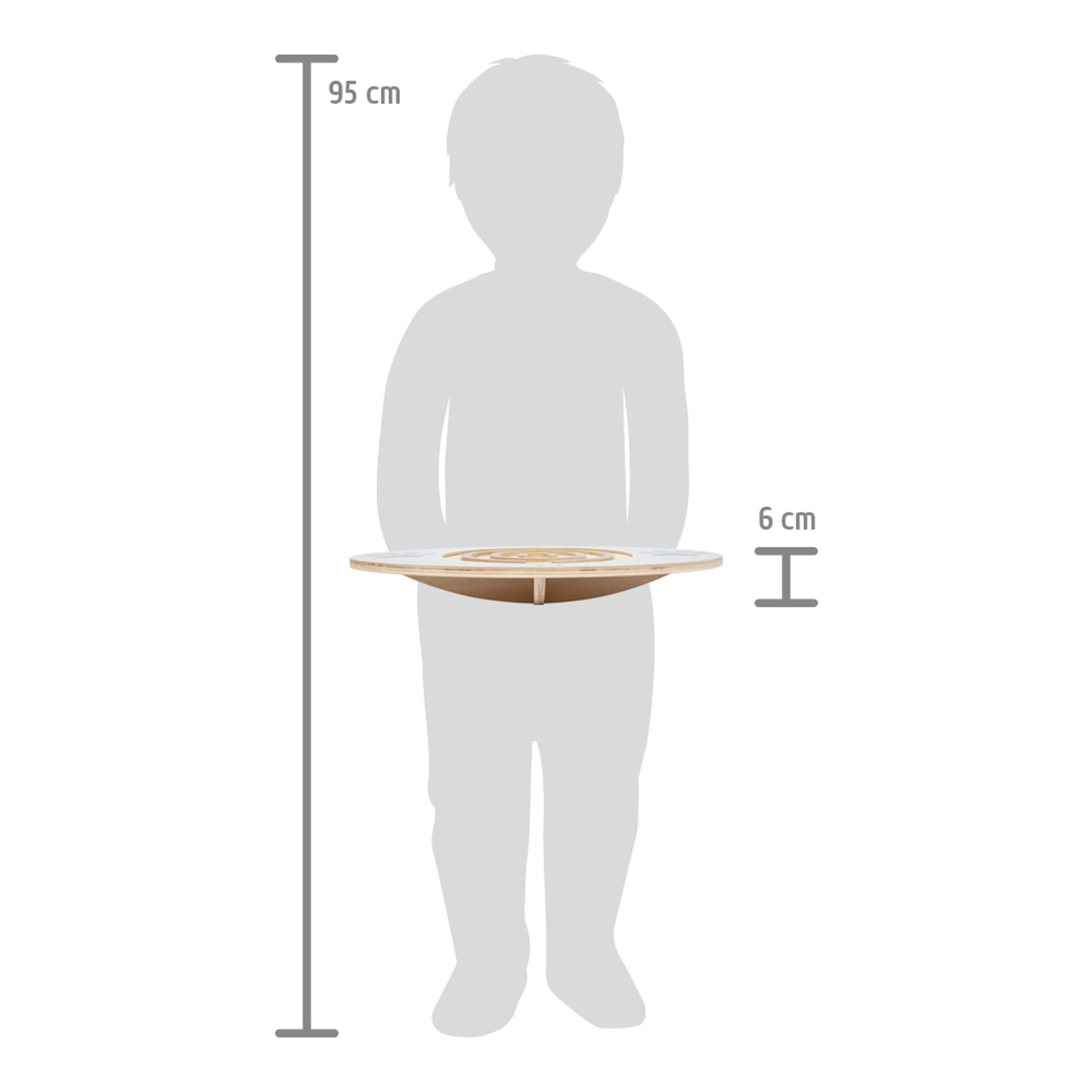 smallfoot 11953 Tavola di Equilibrio gioco legno 3 sfere