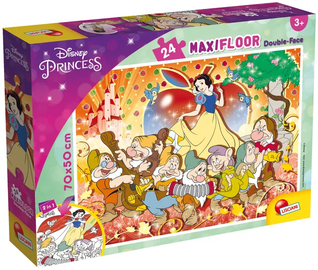 Lisciani Disney Maxi Floor 24 Biancaneve puzzle bifacciale