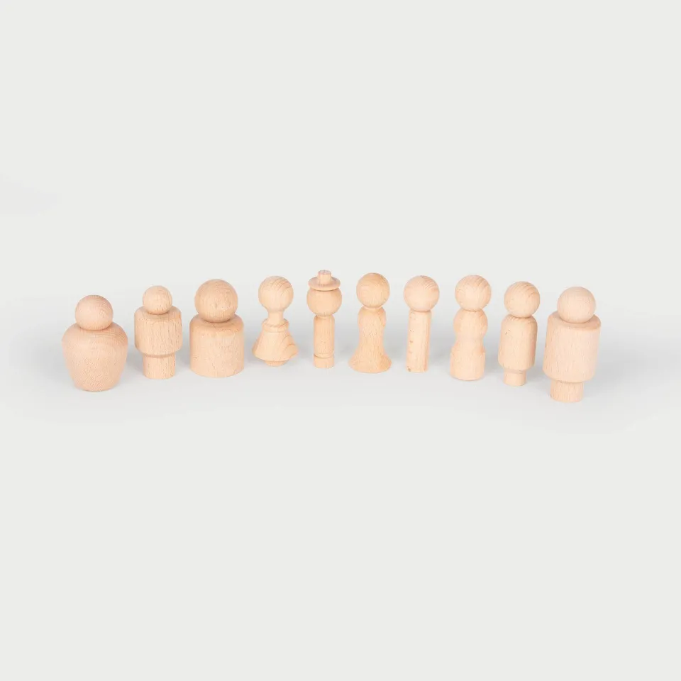 Tickit Wooden Community Figures personaggi legno 10 pezzi