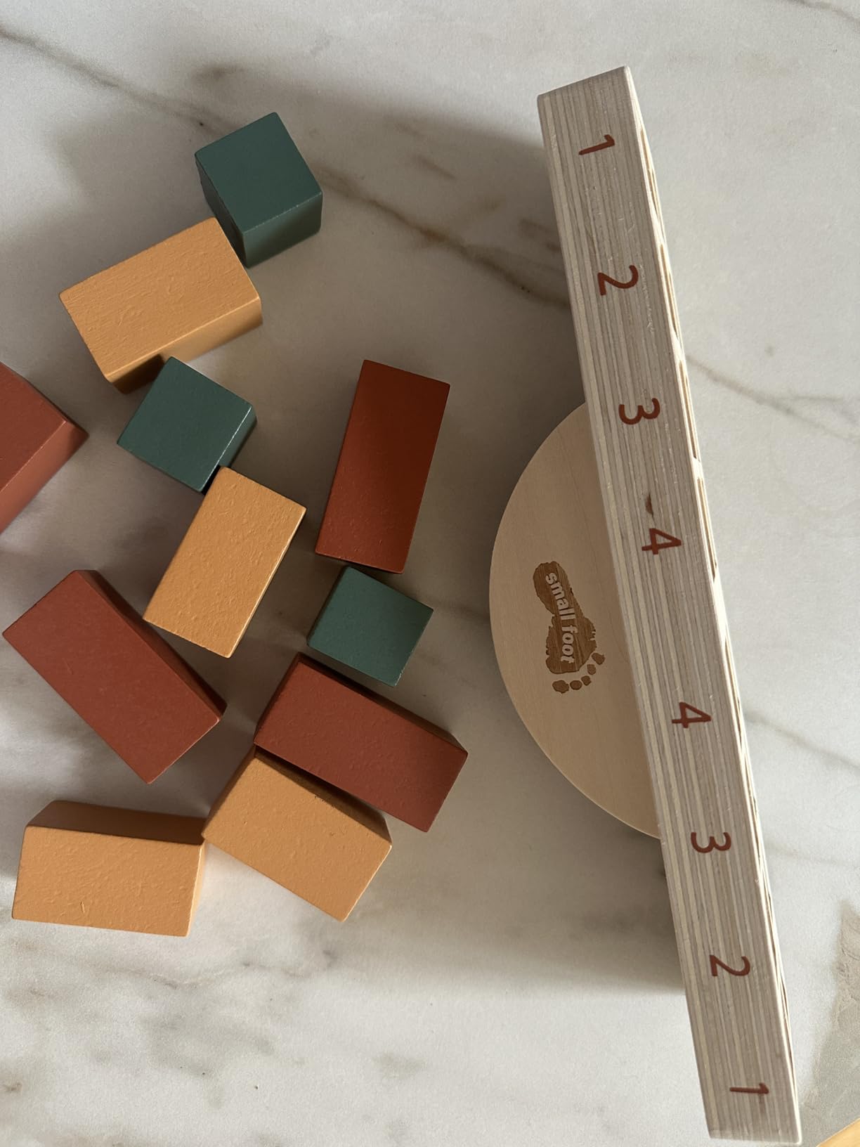 smallfoot Gioco equilibrio montessori altalena legno 16 pezzi
