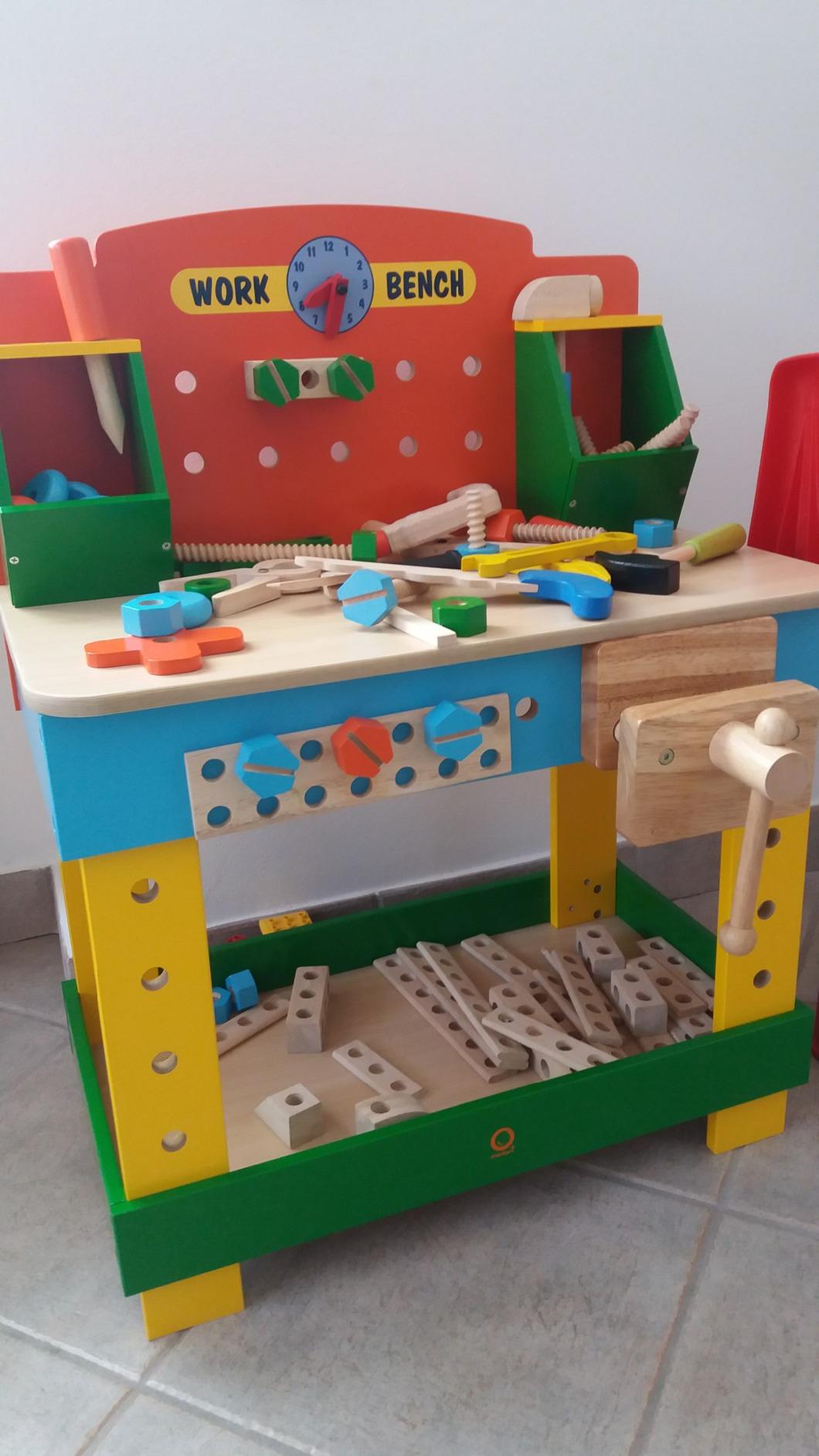 smallfoot Tobi 1533 banco da lavoro legno con utensili
