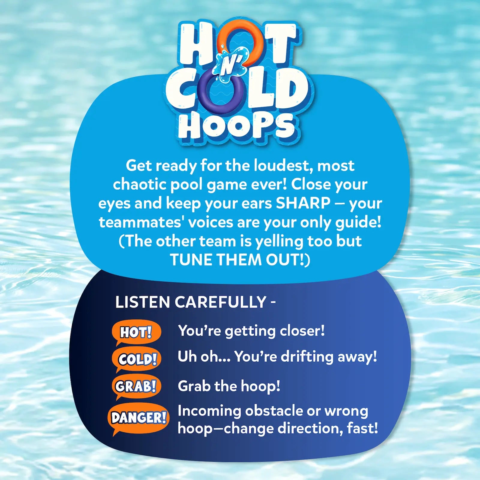 Skillmatics Hot & Cold Hoops gioco piscina squadre estate