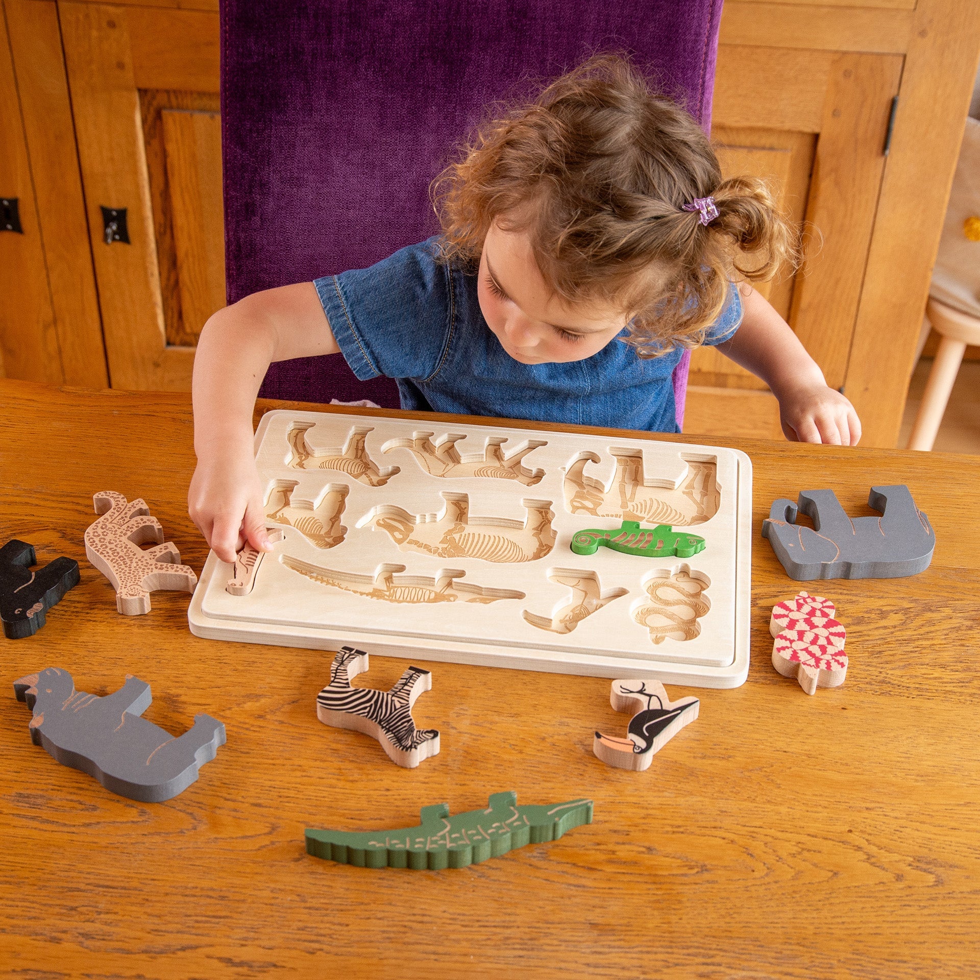 Tickit Safari Animal Layer Puzzle puzzle legno animali