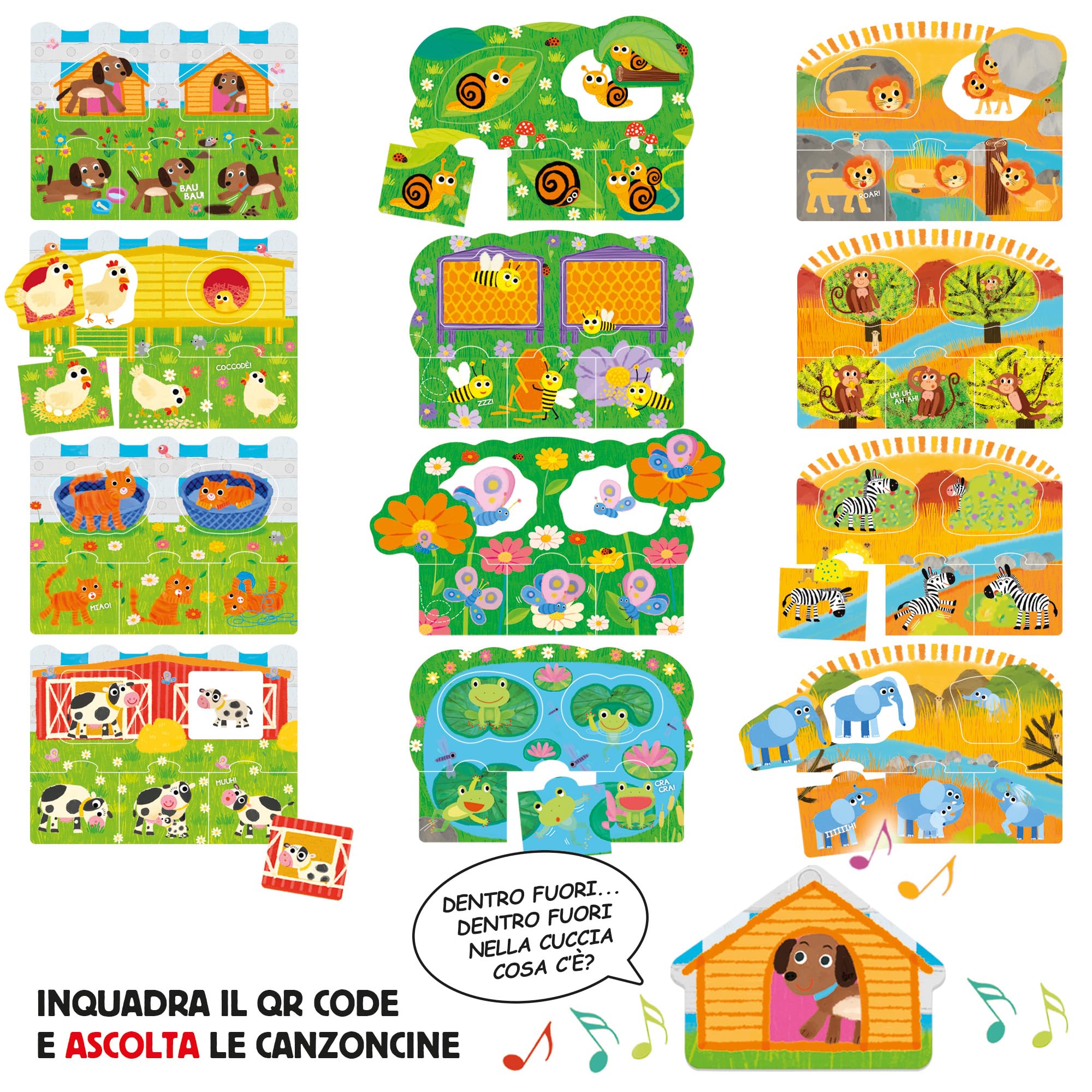Headu Chi Cosa Dove gioco educativo linguaggio 2-5 anni