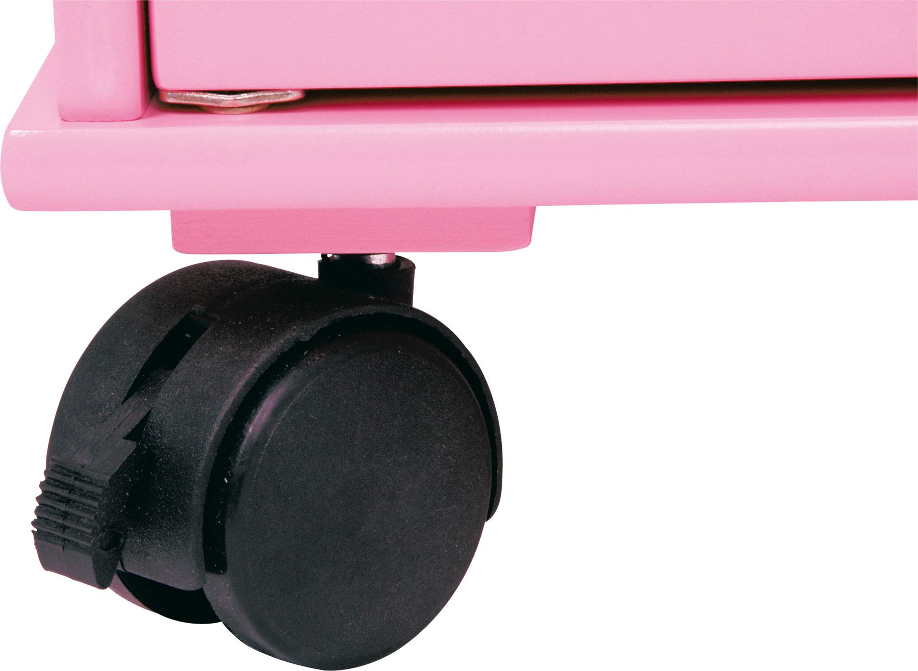 smallfoot 2880 Pink armadio bambole in legno con ruote
