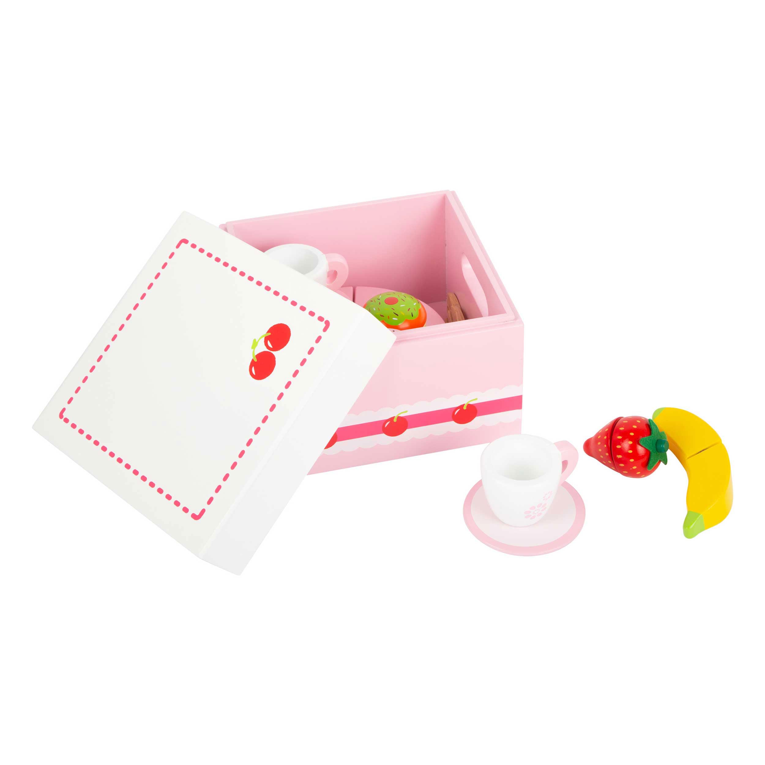 smallfoot 11796 Cassetta dolciumi set cucina legno da 3 anni