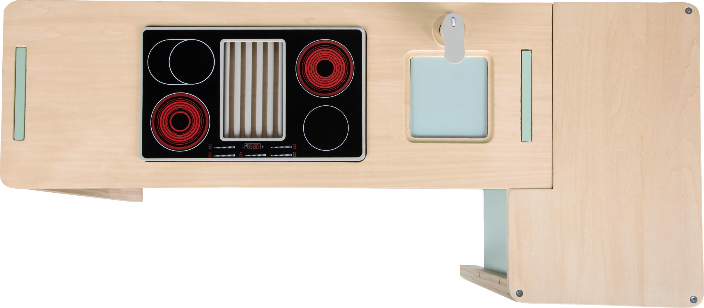 smallfoot 12688 cucina gioco negozio verde fresh con accessori