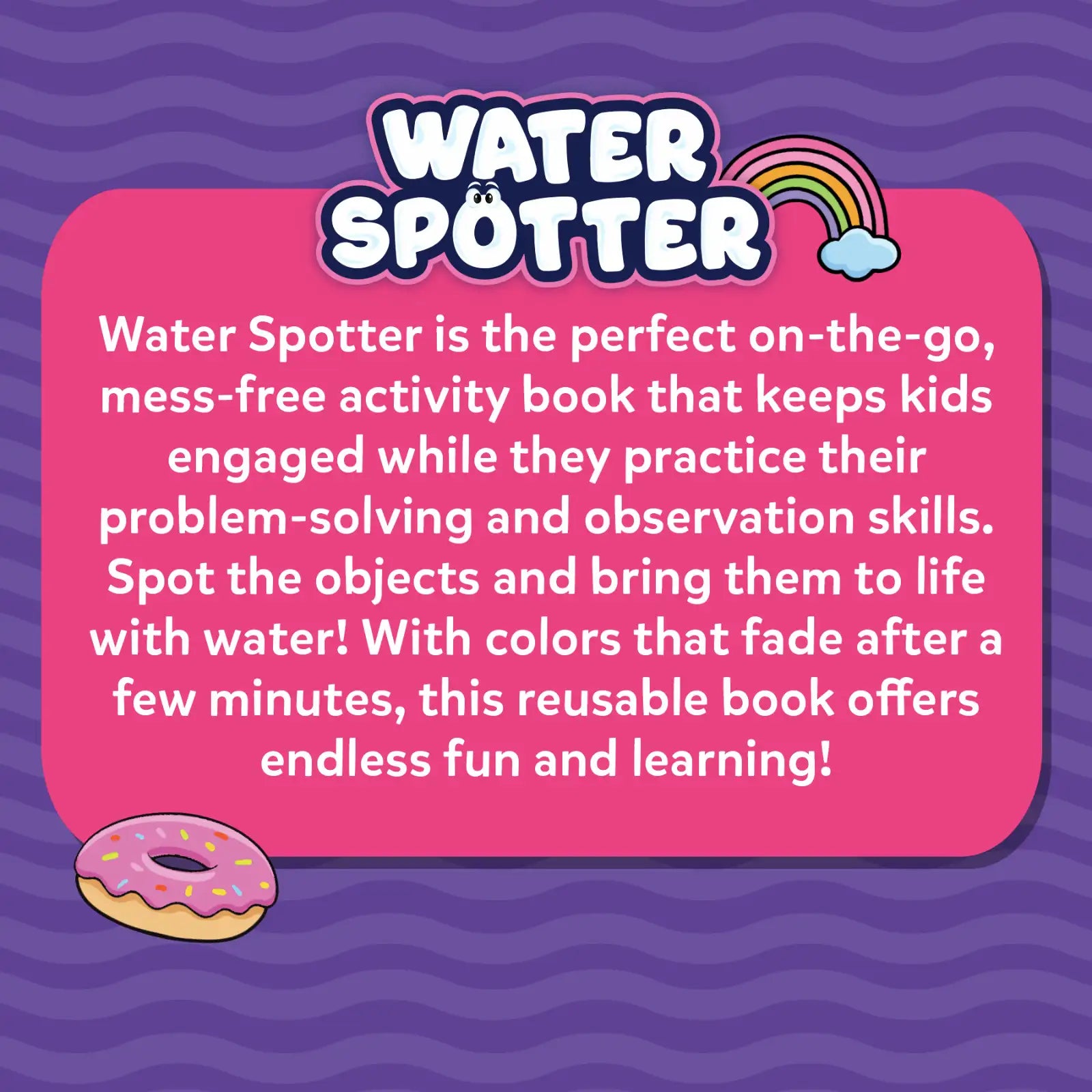 Skillmatics Water Spotter Unicorns Princesses libro acqua 4-8 anni