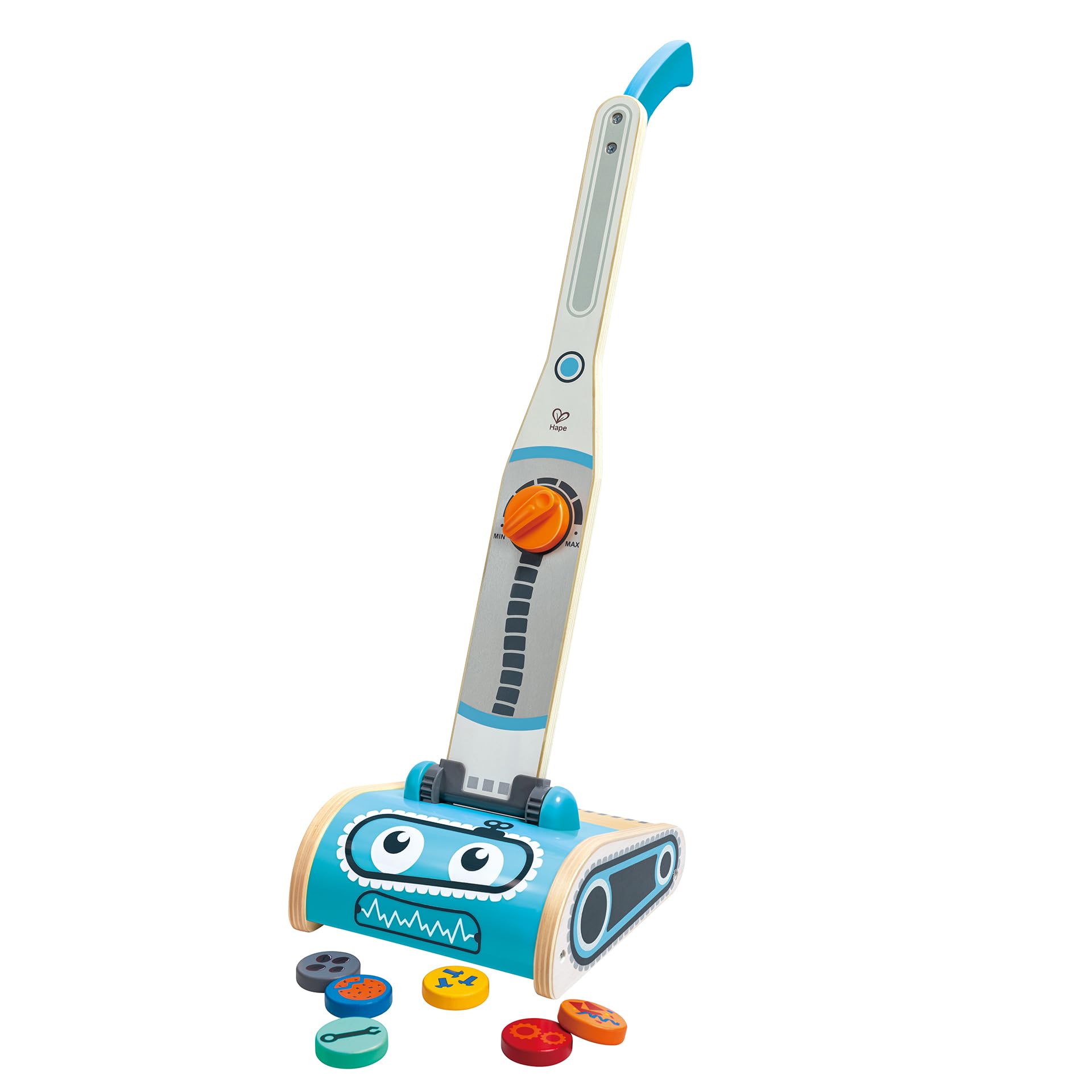 Hape aspirapolvere giocattolo bambini robot con rifiuti