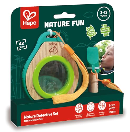 Hape Nature Fun set esploratore fischietto lente per esterno