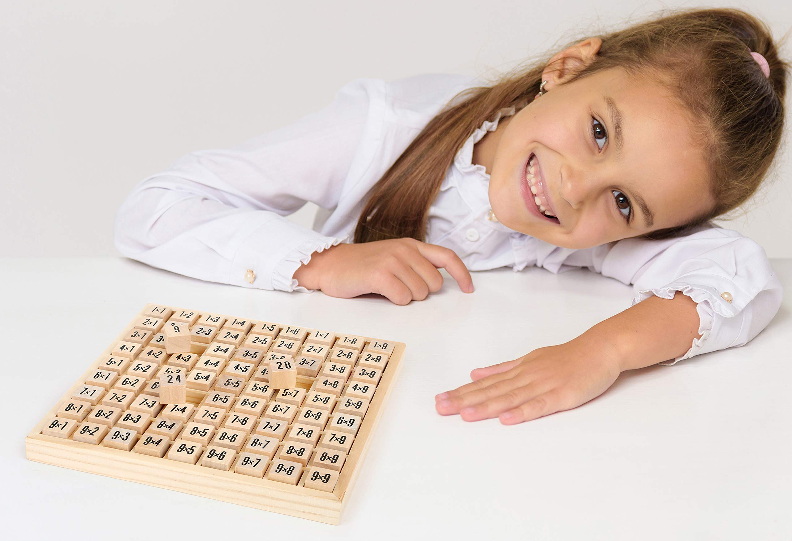 small foot 7583 impara tabelline gioco legno 81 dadi