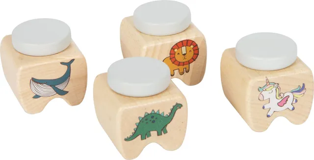 smallfoot 12727 portadenti legno silicone 4 soggetti