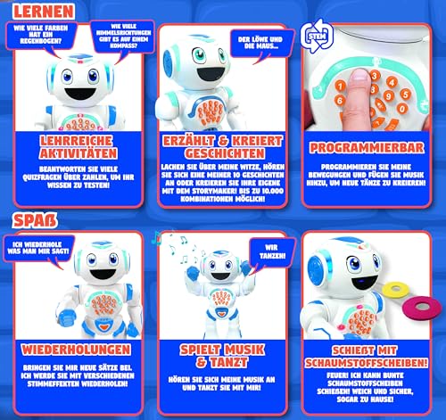 Lexibook Powerman ROB85DE robot giocattolo interattivo tedesco
