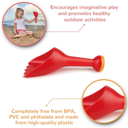 Hape Paletta con Innaffiatoio Giocattolo Spiaggia Rossa 18 Mesi
