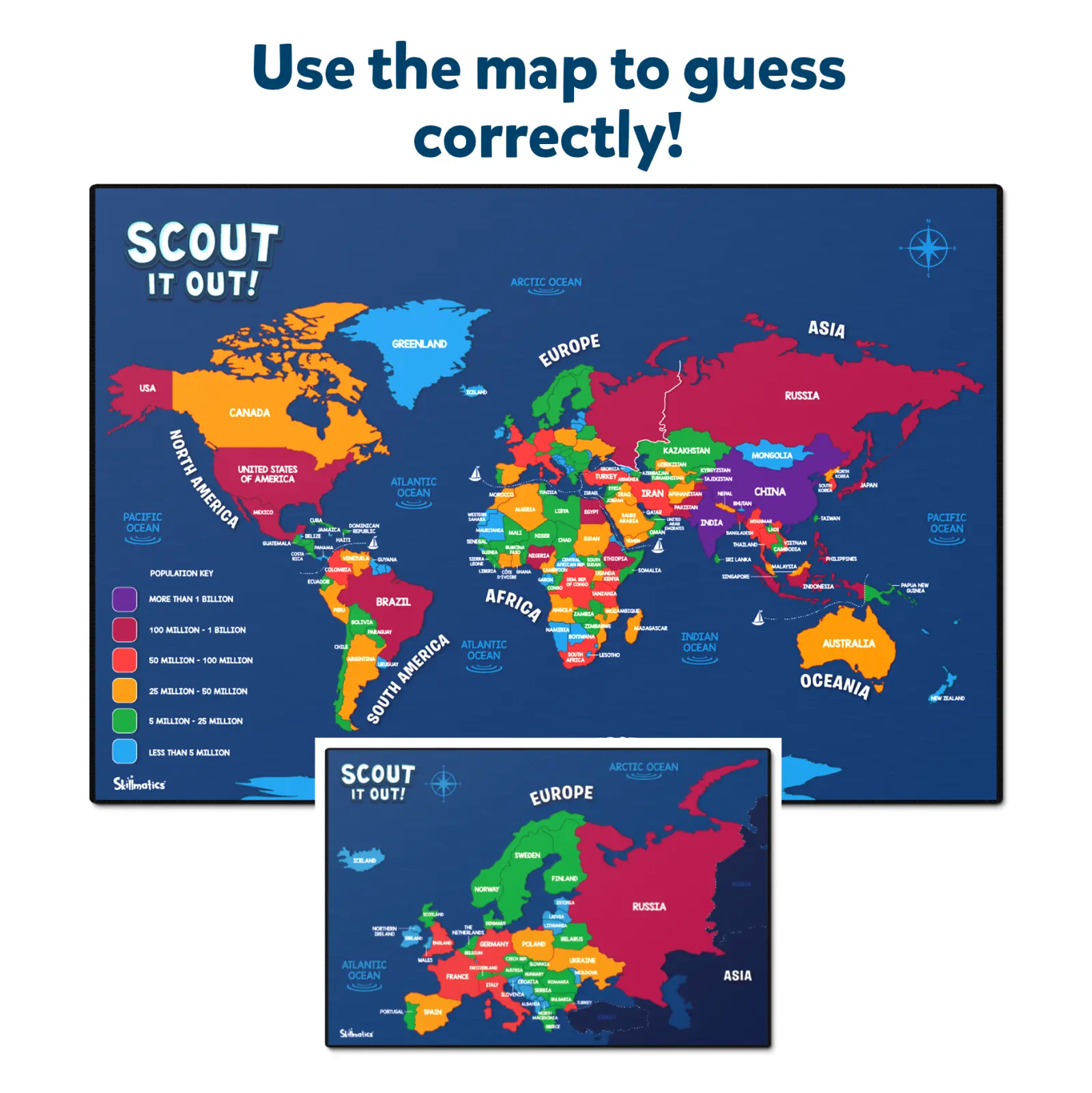 Skillmatics Scout It Out Countries gioco geografia 7+ anni