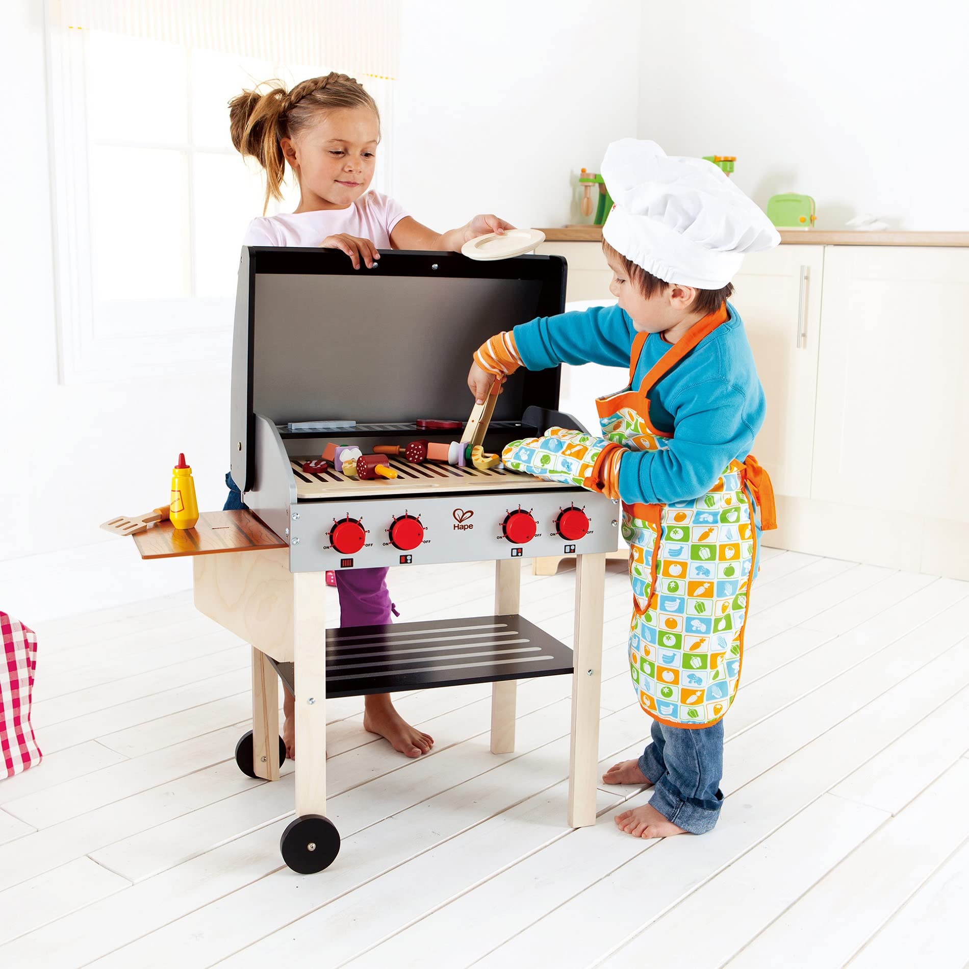 Hape E3127 Griglia del Buongustaio barbecue in legno