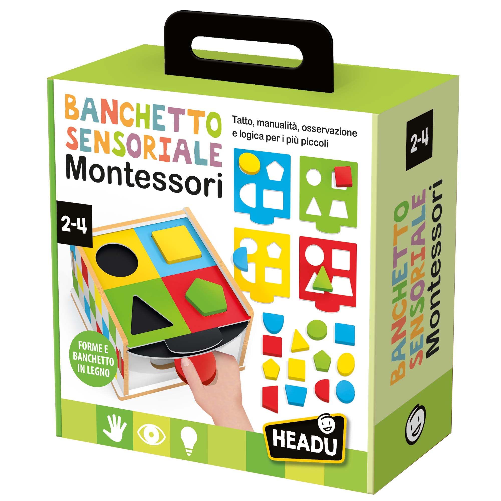 Headu Banchetto Sensoriale IT57182 gioco montessori vecchia versione legno