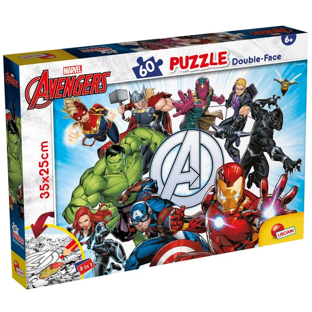 Lisciani Marvel Puzzle DF M-Plus 60 Avengers double-face