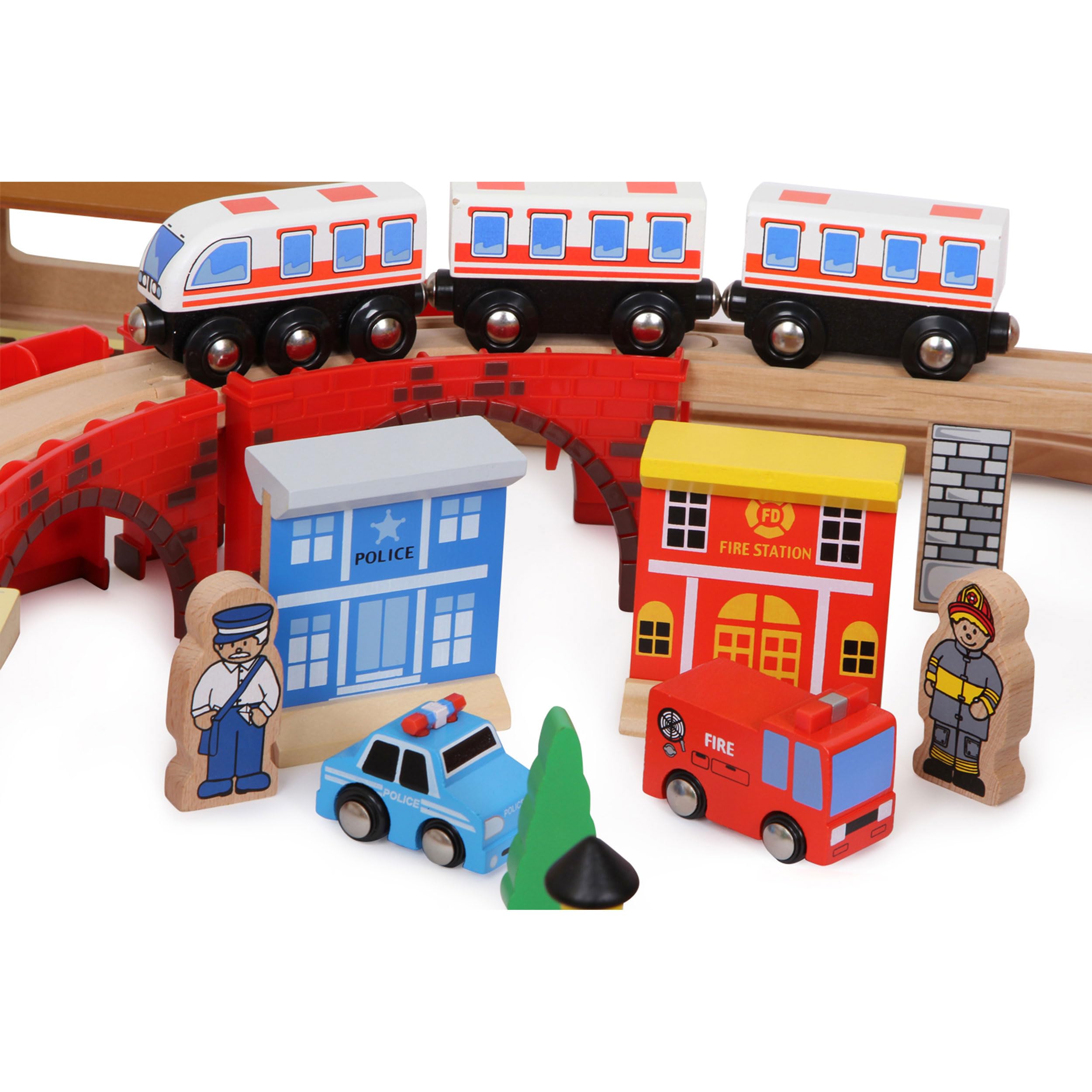 smallfoot 8553 trenino Porto pista in legno