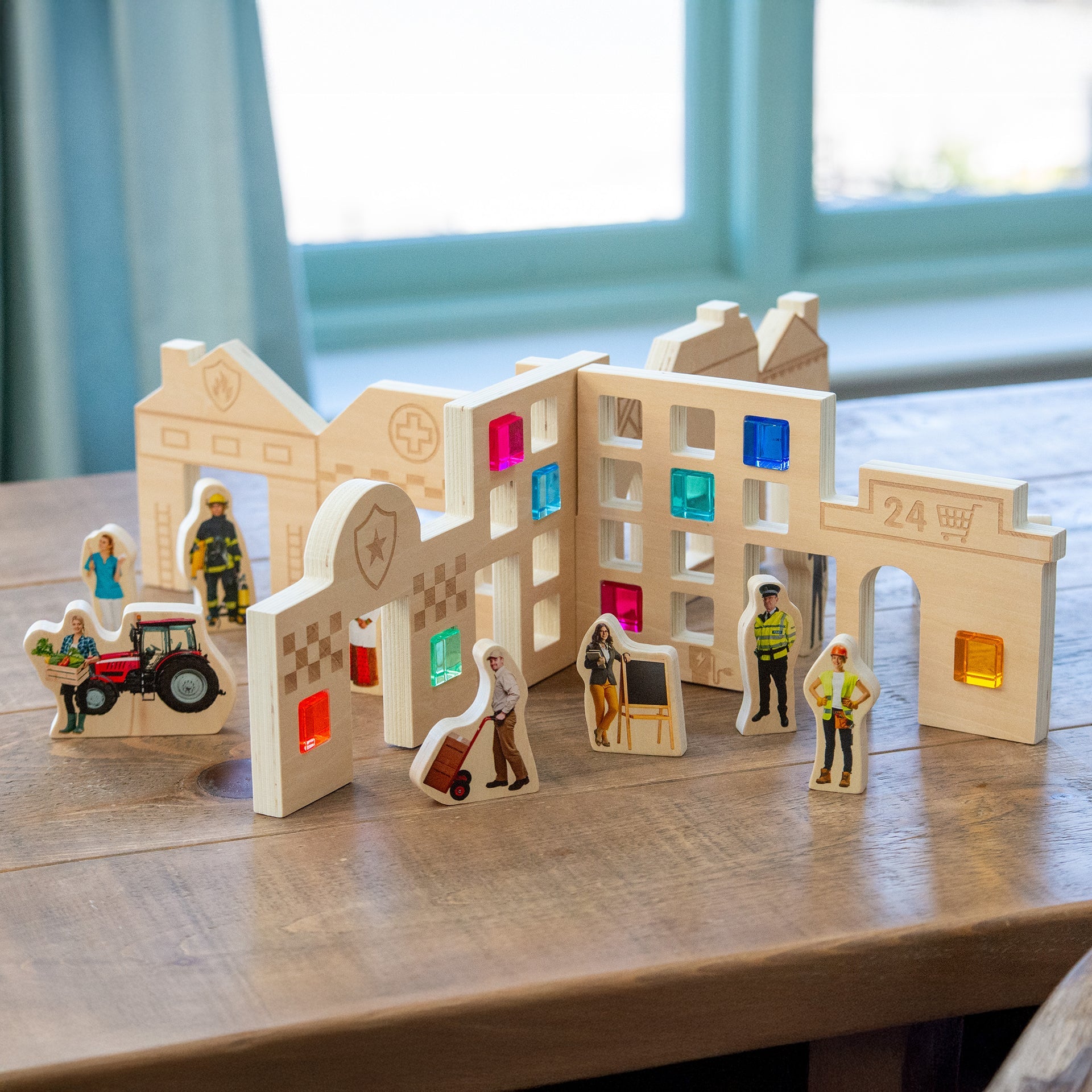 Tickit Wooden People Who Help Us cubi legno mestieri 15 pezzi