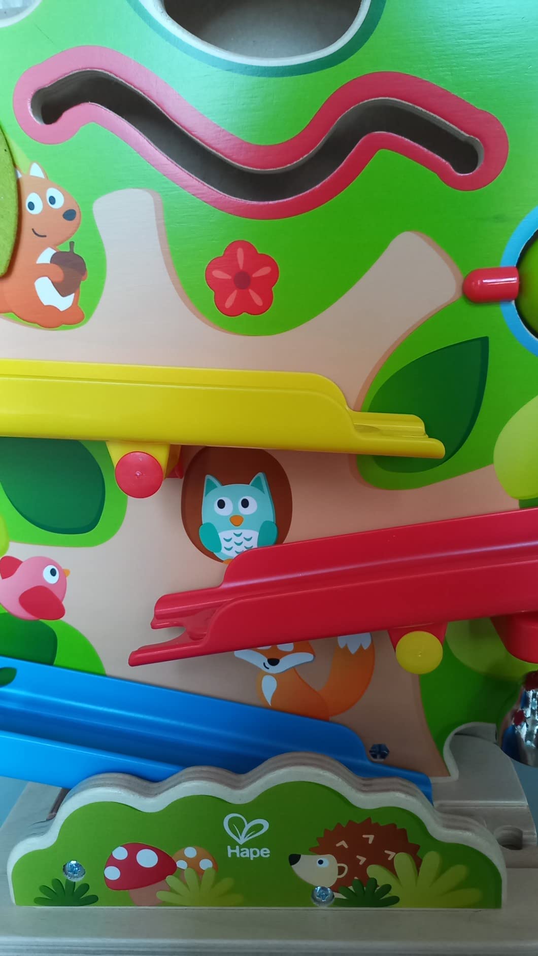 Hape scoiattoli circuito treno portatile legno