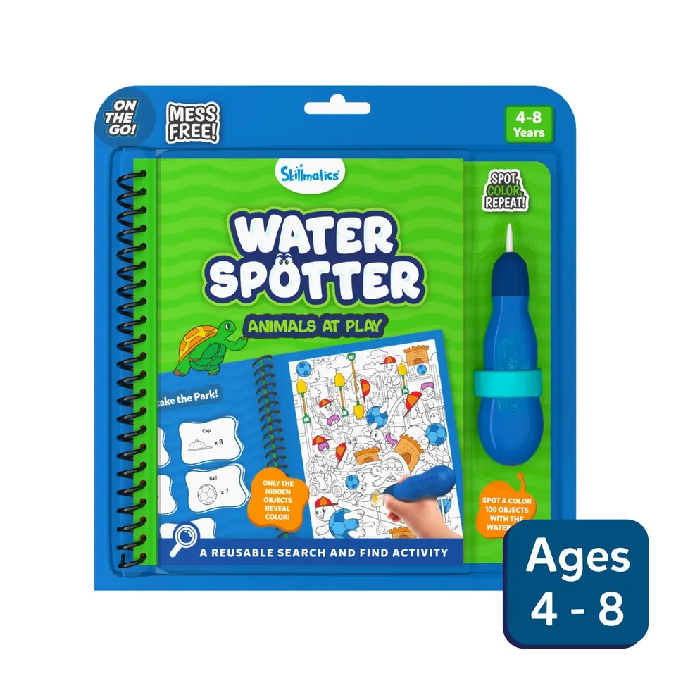 Skillmatics Water Spotter libro acqua animali 4-8 anni
