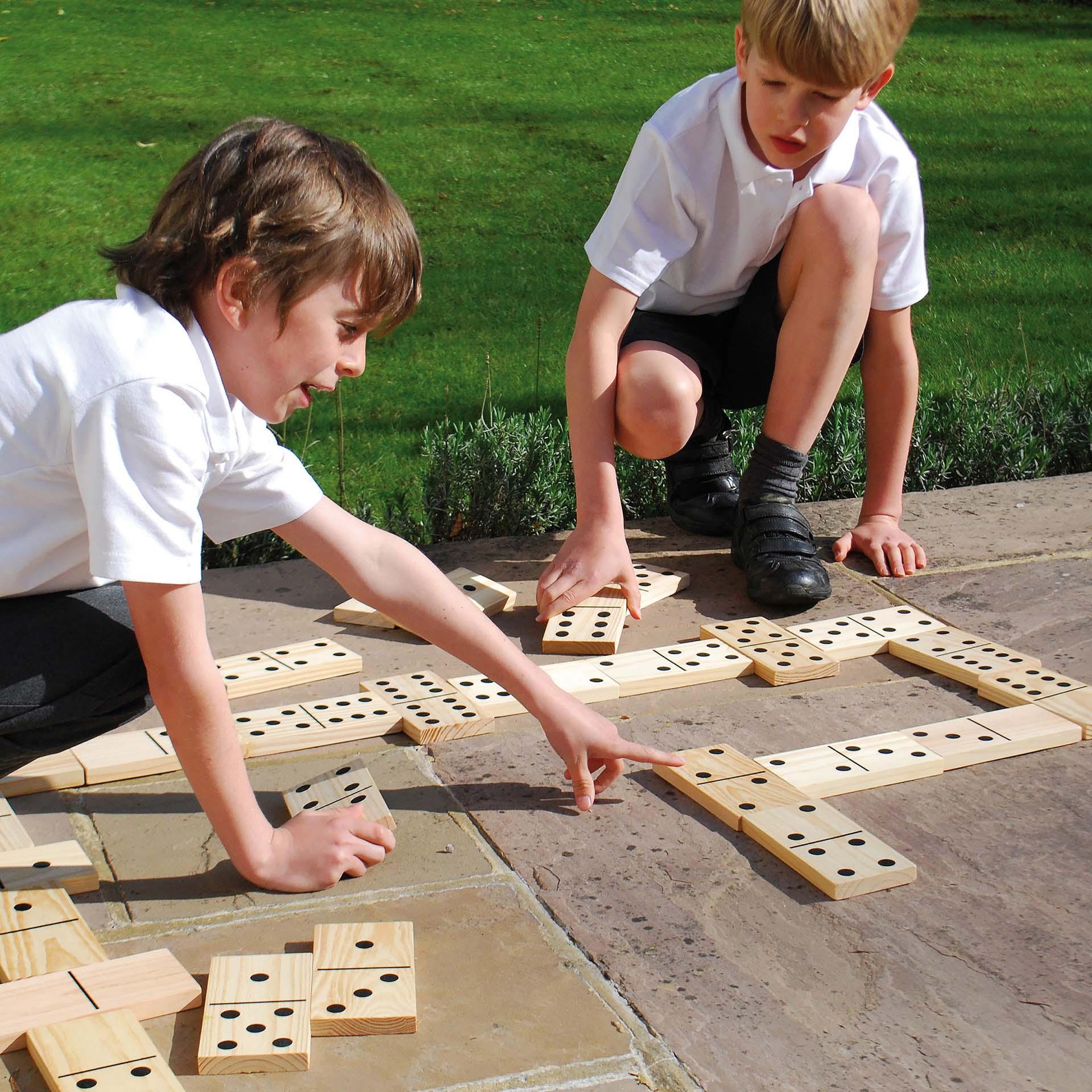 Tickit Wooden Dominos domino legno gigante 28 pezzi numeri