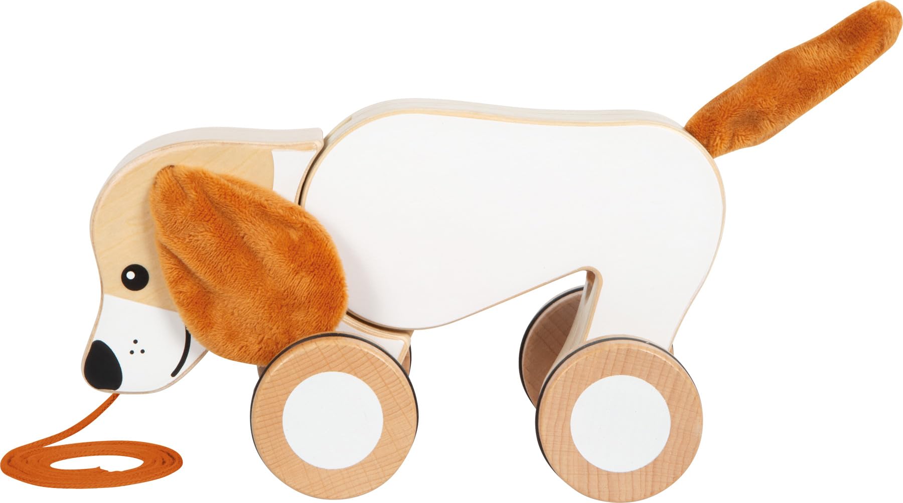 smallfoot Cane giocattolo trainabile legno orecchie scricchiolanti