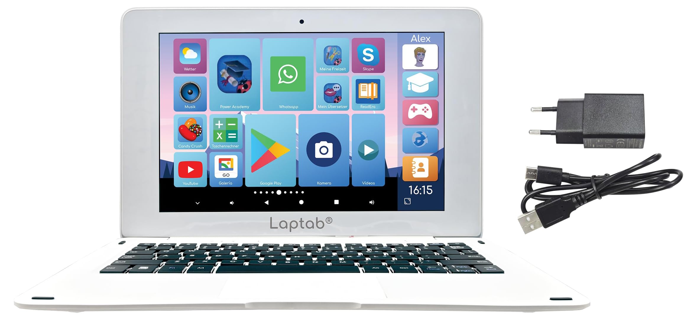 Lexibook Laptab LT10DE laptop touch 10,1" 128GB Android