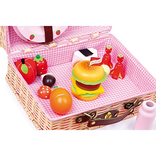 smallfoot Merendina 2848 cesto picnic legno con alimenti