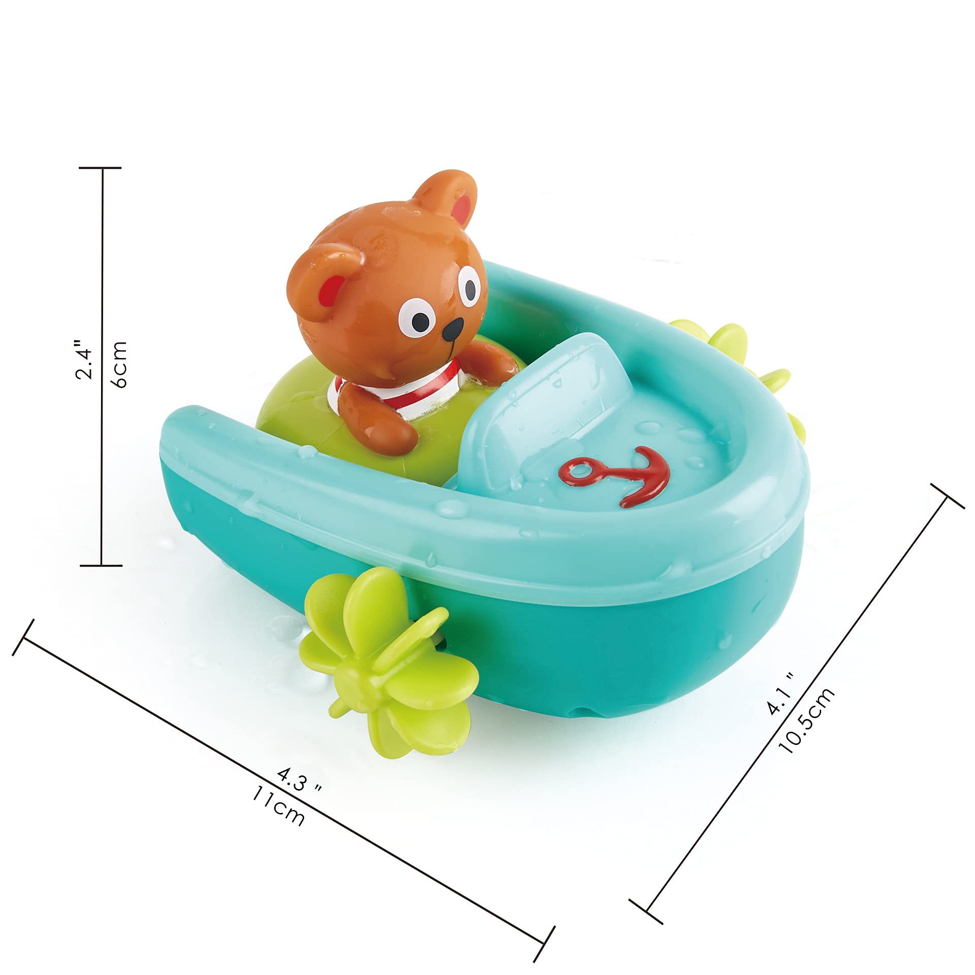 Hape E0217 barchetta bagnetto orso multicolore