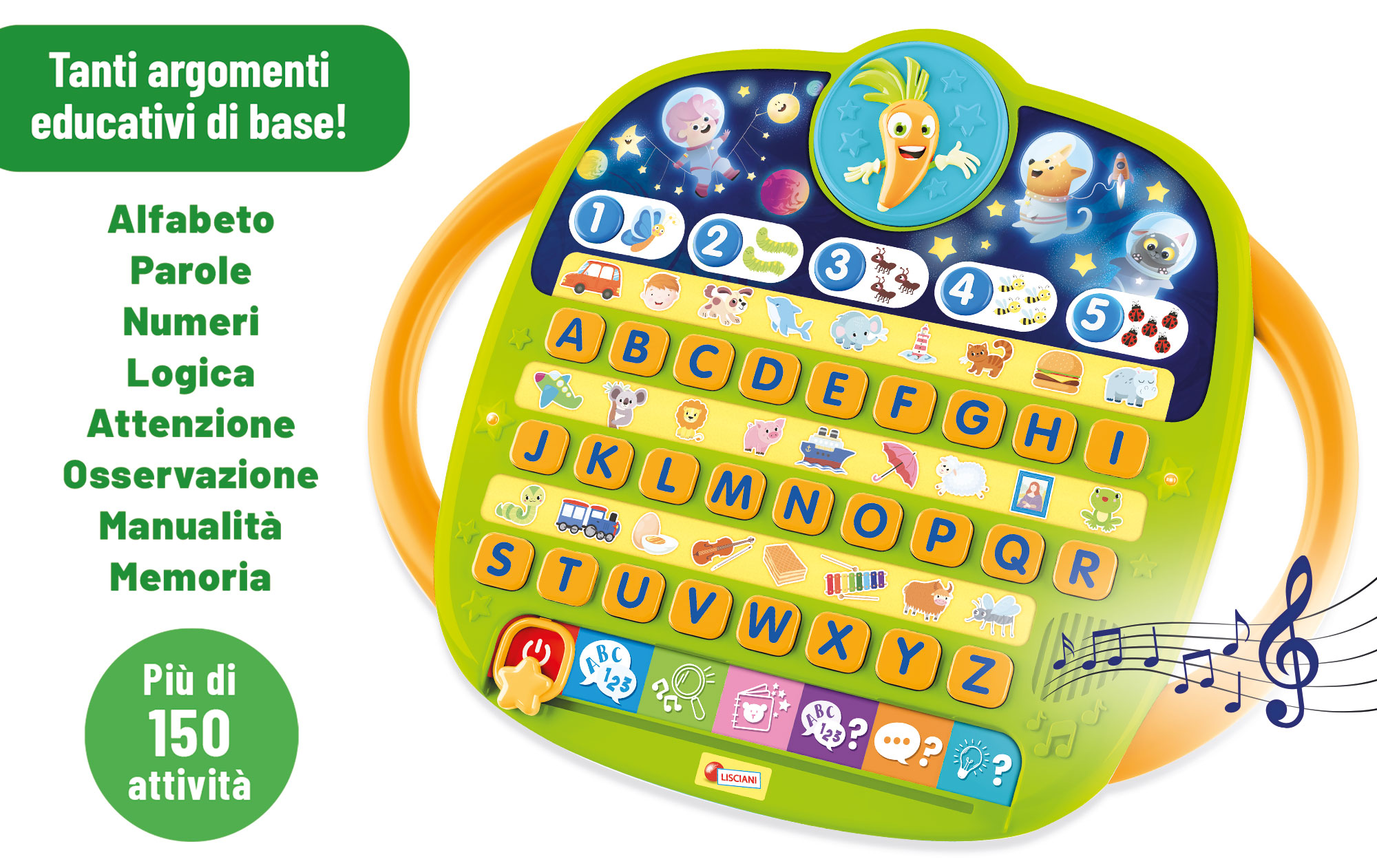Lisciani Carotina Astronave ABC gioco educativo parlante