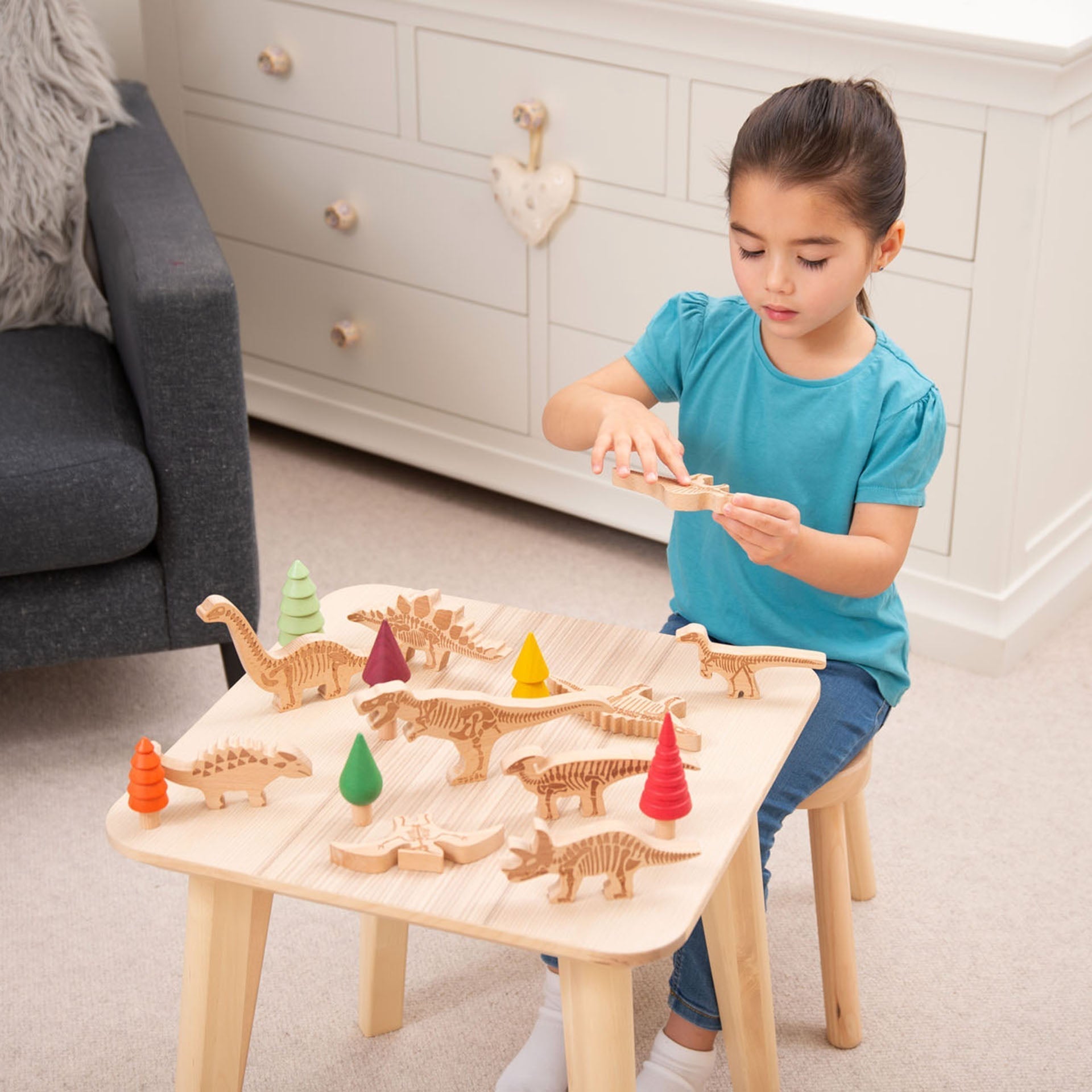Tickit Dinosaur Blocks blocchi legno 10 dinosauri