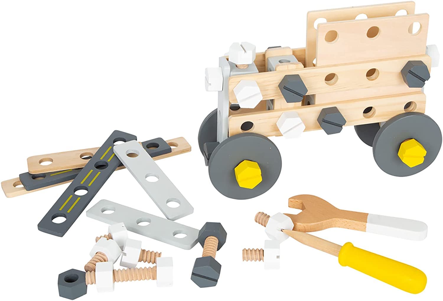 smallfoot Miniwob set costruzioni legno con attrezzi