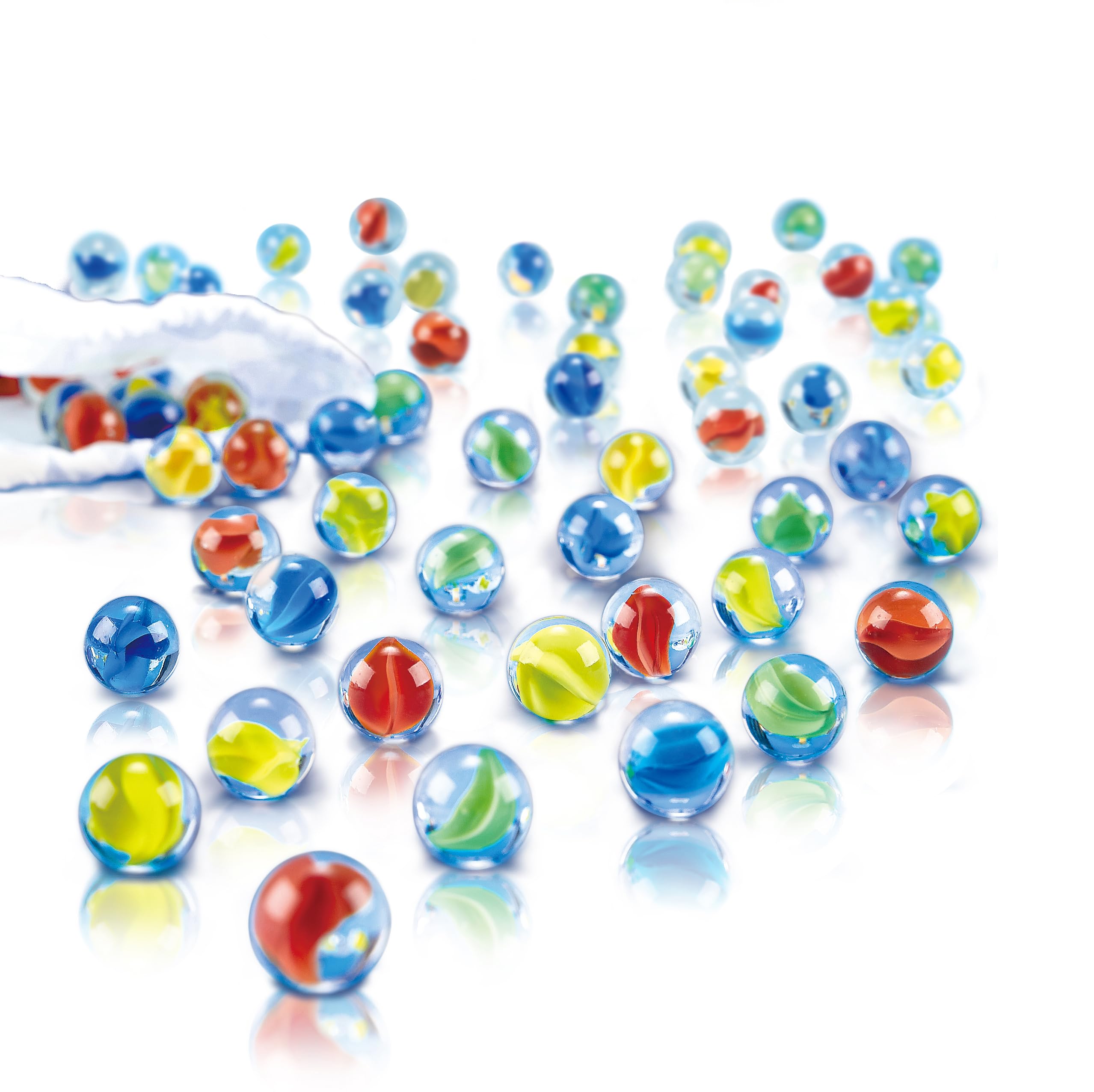 Hape Quadrilla biglie gara vetro 50 pezzi sacchetto