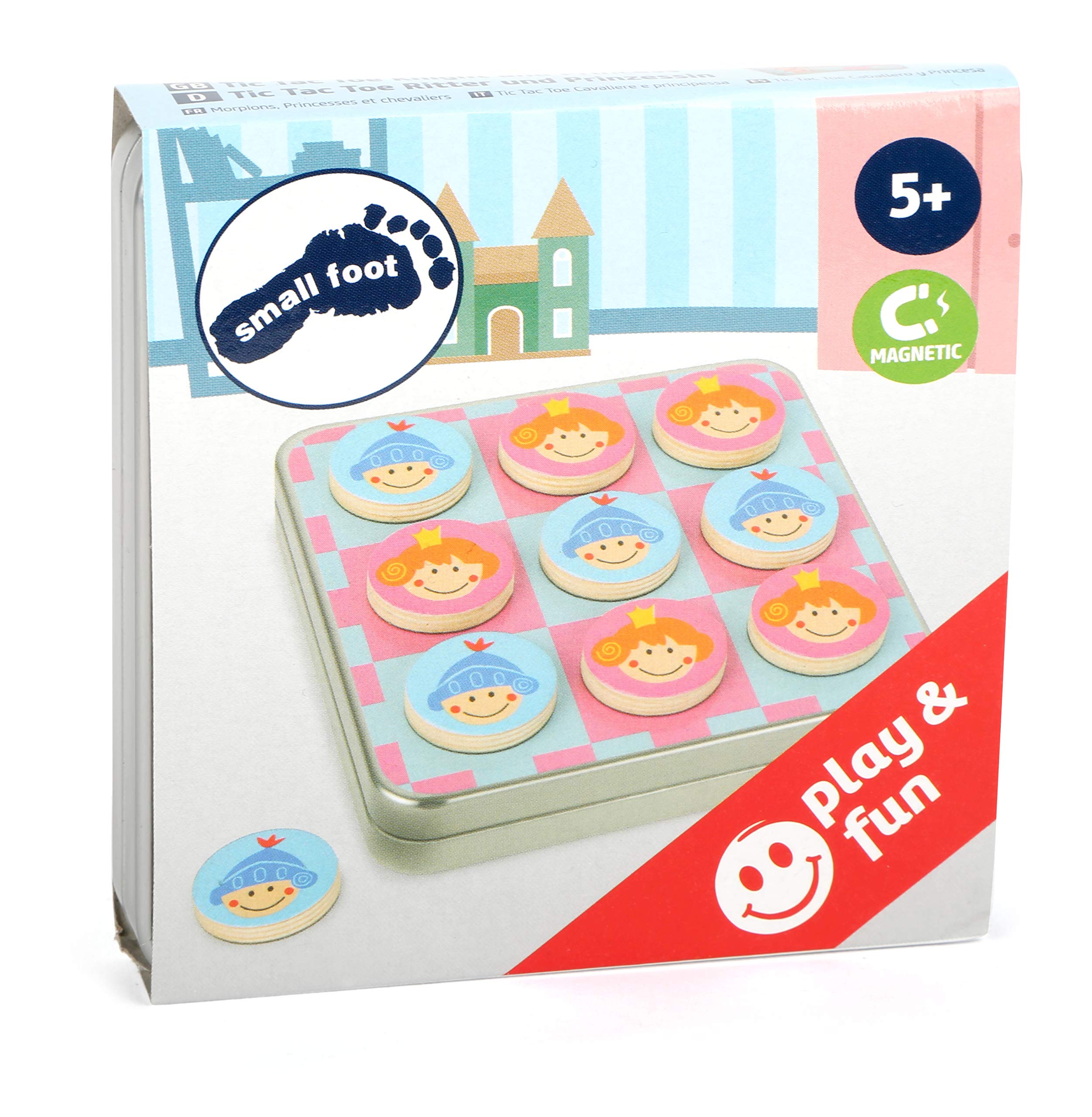smallfoot 11118 gioco tris magnetico cavalieri e principesse viaggio