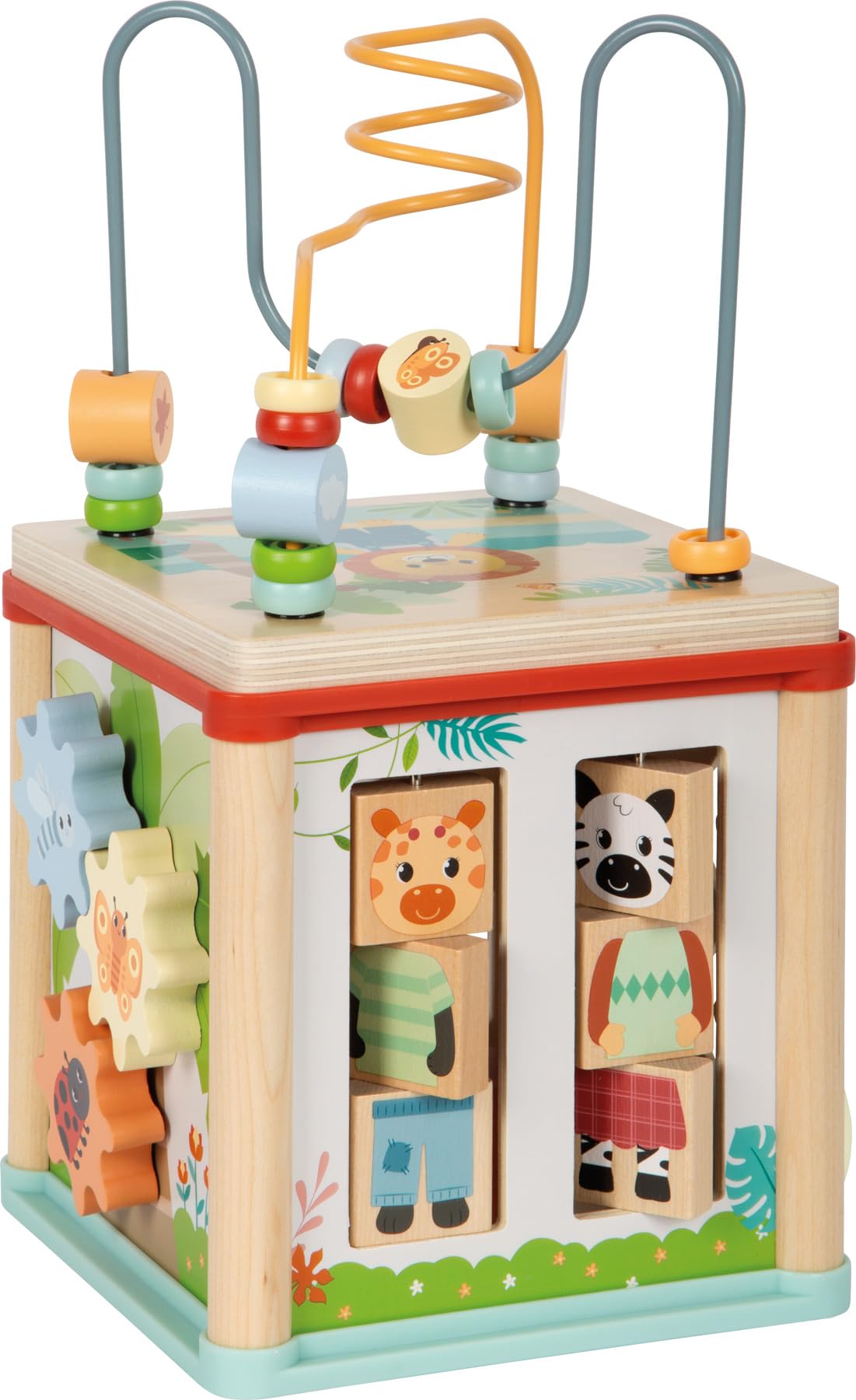 smallfoot Jungle Friends dado motricità legno 5 giochi 1 anno