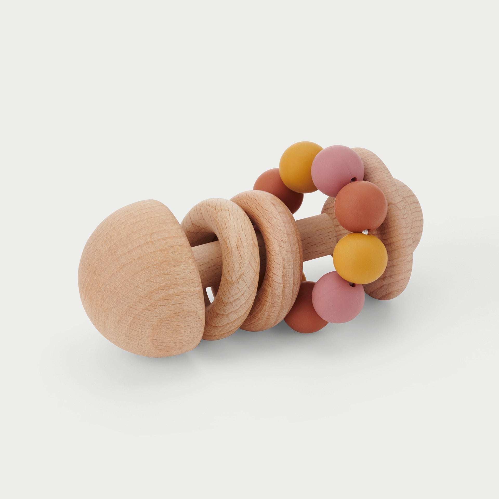 Tickit SiliSoft Bead Rattle sonaglio legno silicone Earth