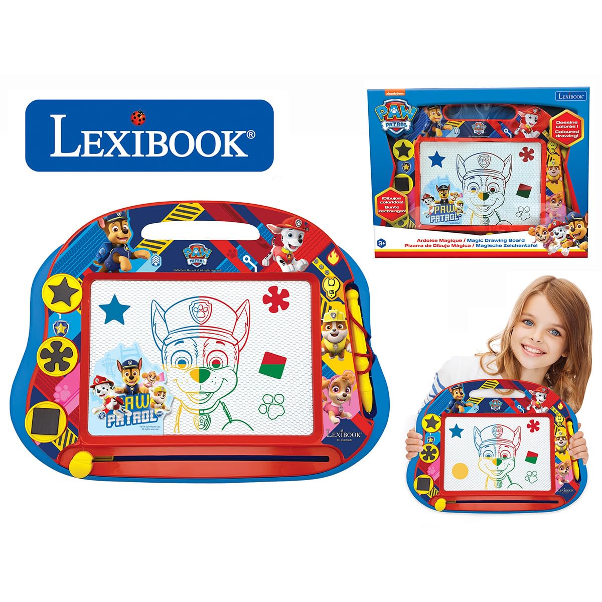 Lexibook Paw Patrol CRPA550 lavagna magica rosso blu