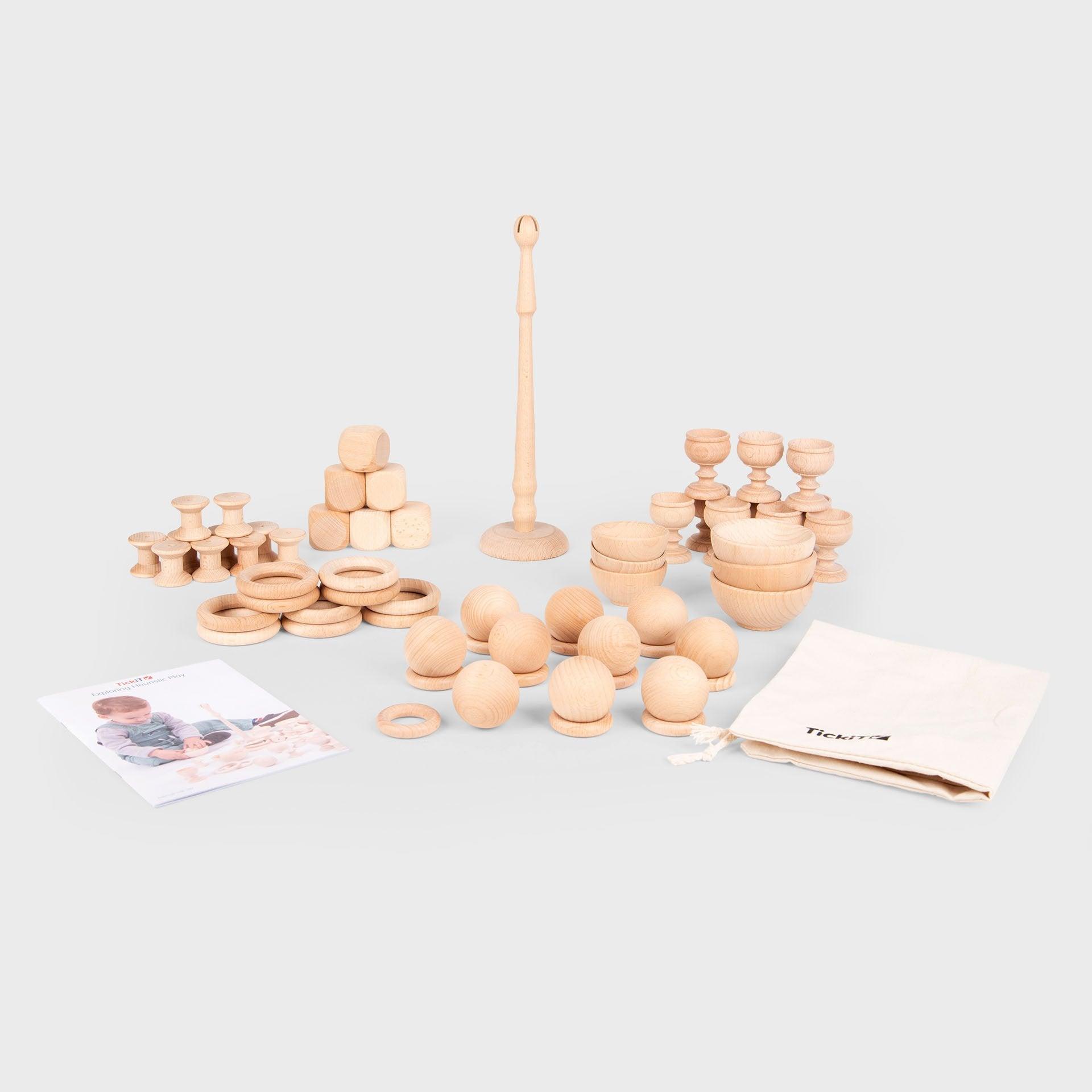Tickit Heuristic Play Starter Set legno 63 pezzi