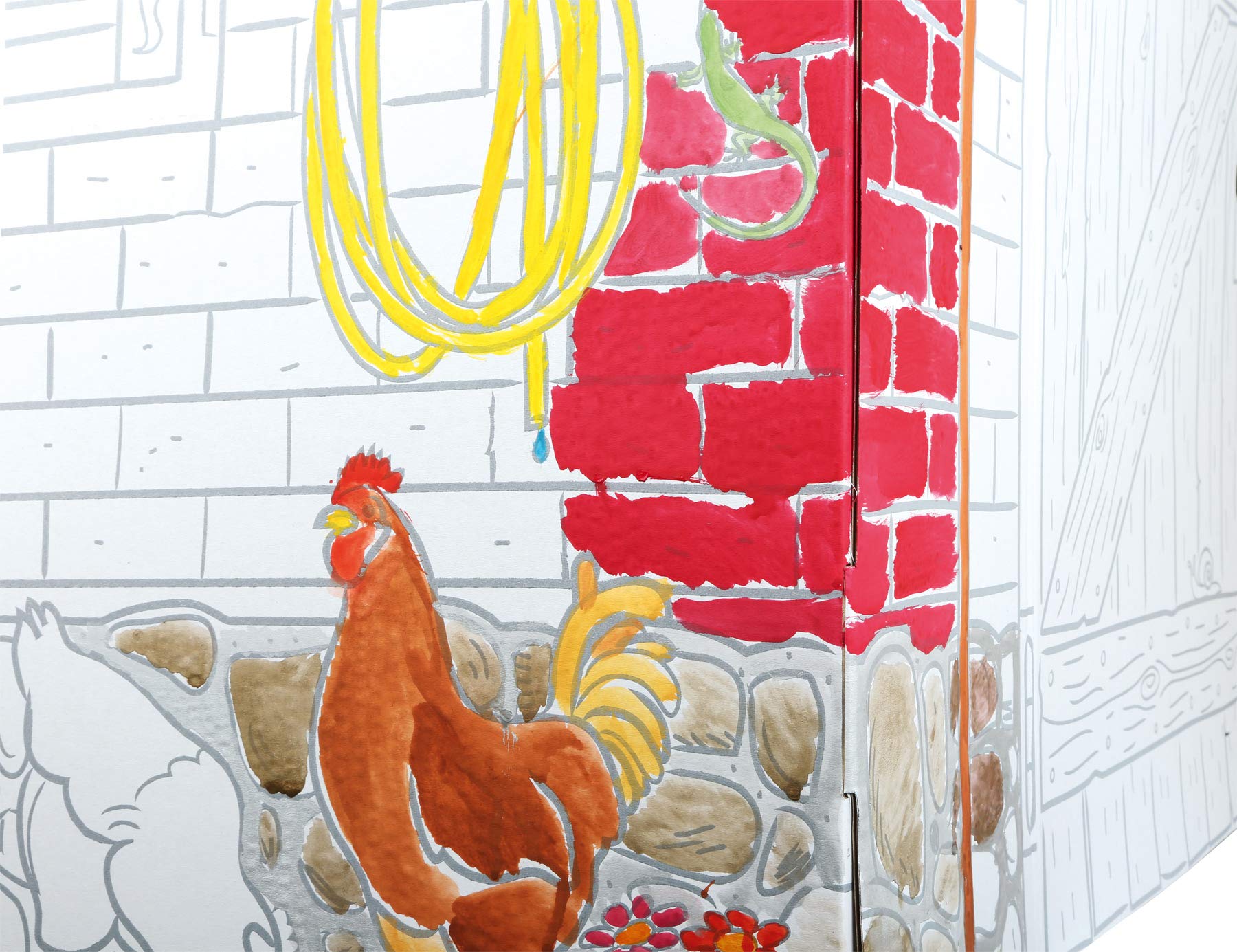 smallfoot 10015 casetta Fattoria cartone da colorare