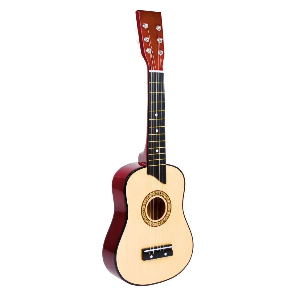 smallfoot Natura chitarra bambini legno 6 corde con plettro