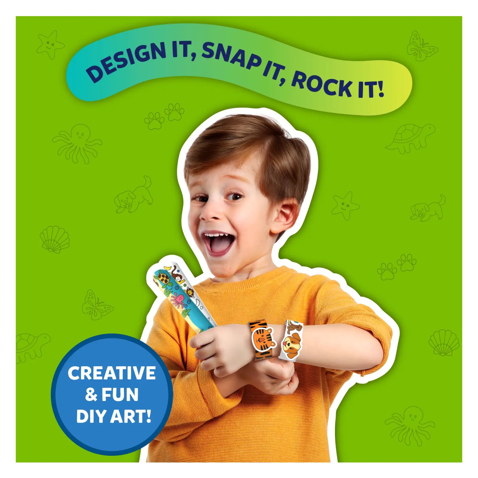 Skillmatics Snap Bandz Animal Friends kit braccialetti 8pz
